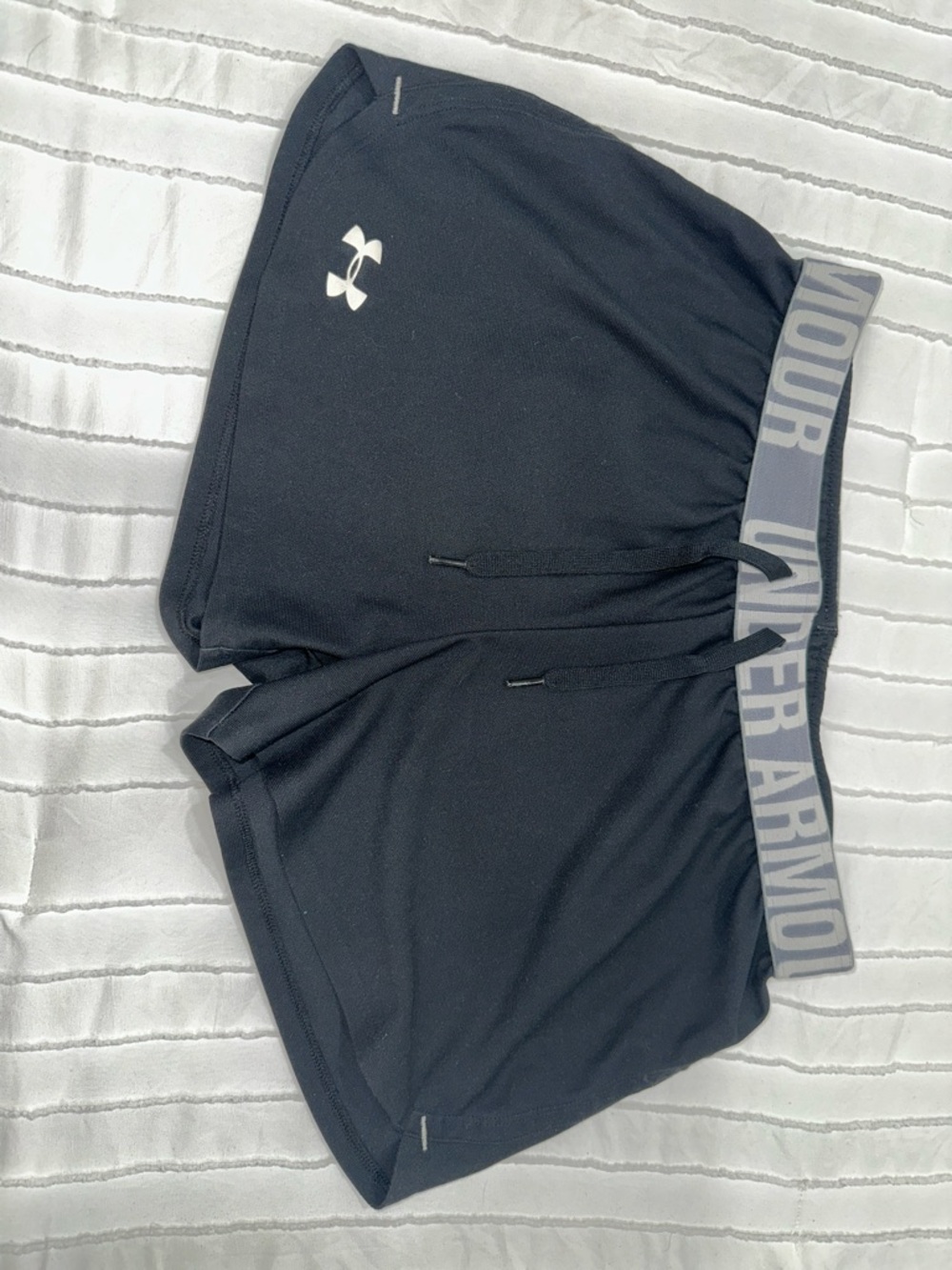 Under Armour Black Athletic Shorts with Branded Waistband